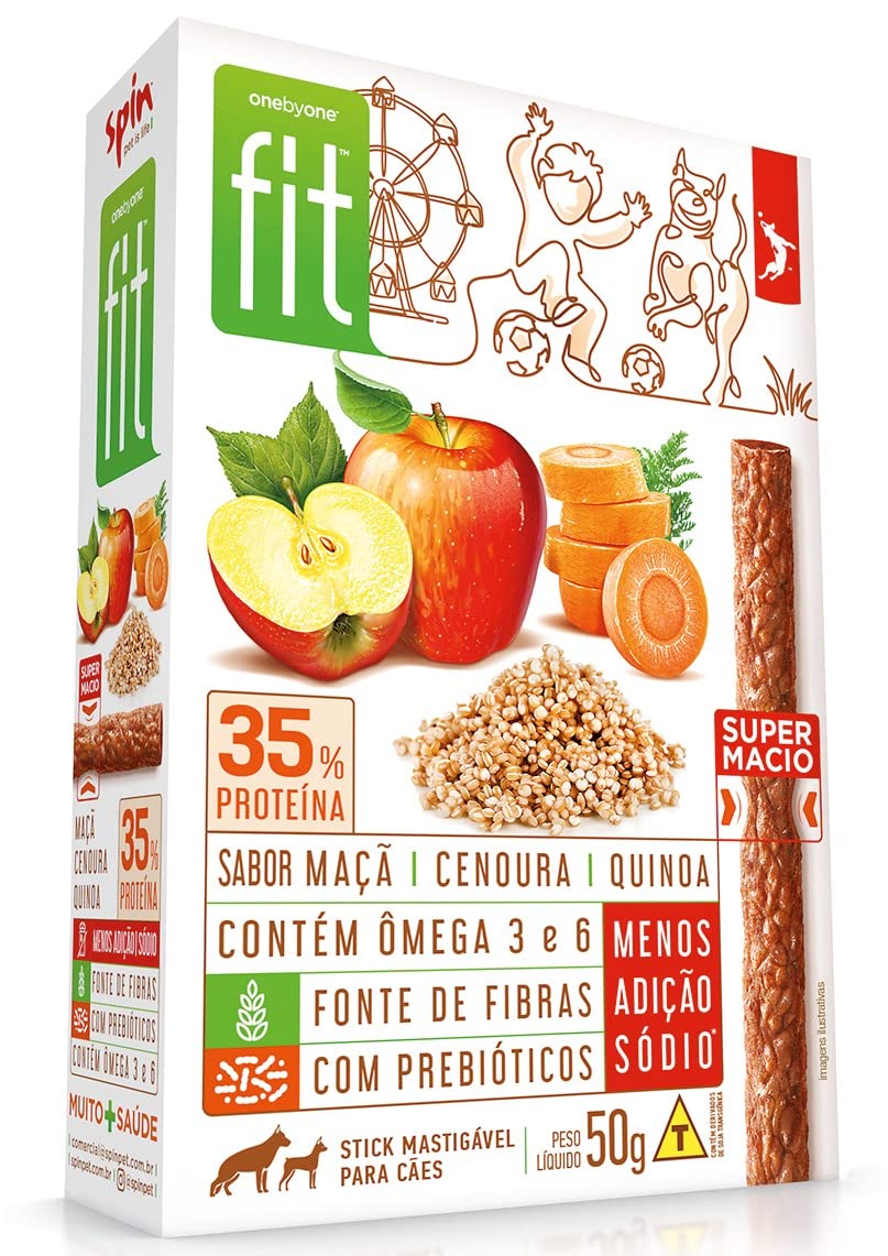 STICK FIT Petisco Stick Gourmet Fit Spin Pet Maça Cenoura E Quinoa