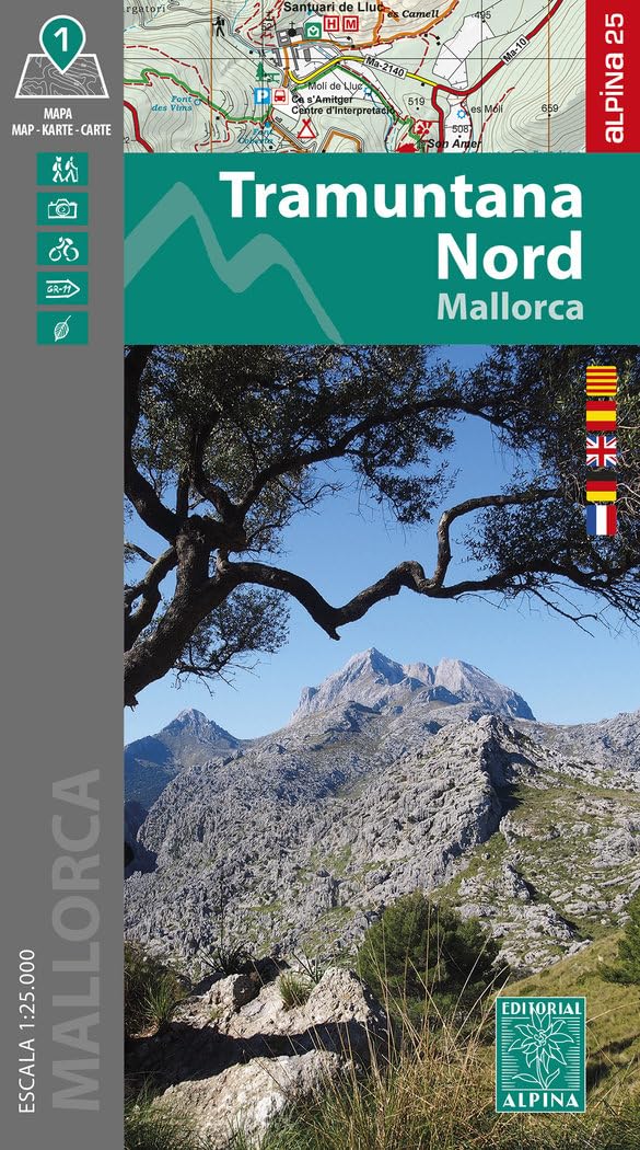 Mallorca -Tramuntana Norte GR11 map&hiking guide (ALPINA 25)