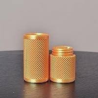 Vista 7 de Znet3D Eye Drop Vial Holder & Travel Carry Case - Securely Holds Three (3) Single-Use Vials - Screw-On Lid, Knurled Pattern - Keep Vials Safe & Silk