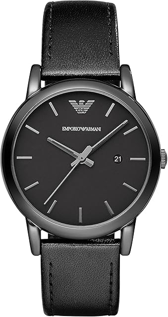 Emporio Armani Men's Three-Hand Date, Stainless Steel Watch, 41mm case size