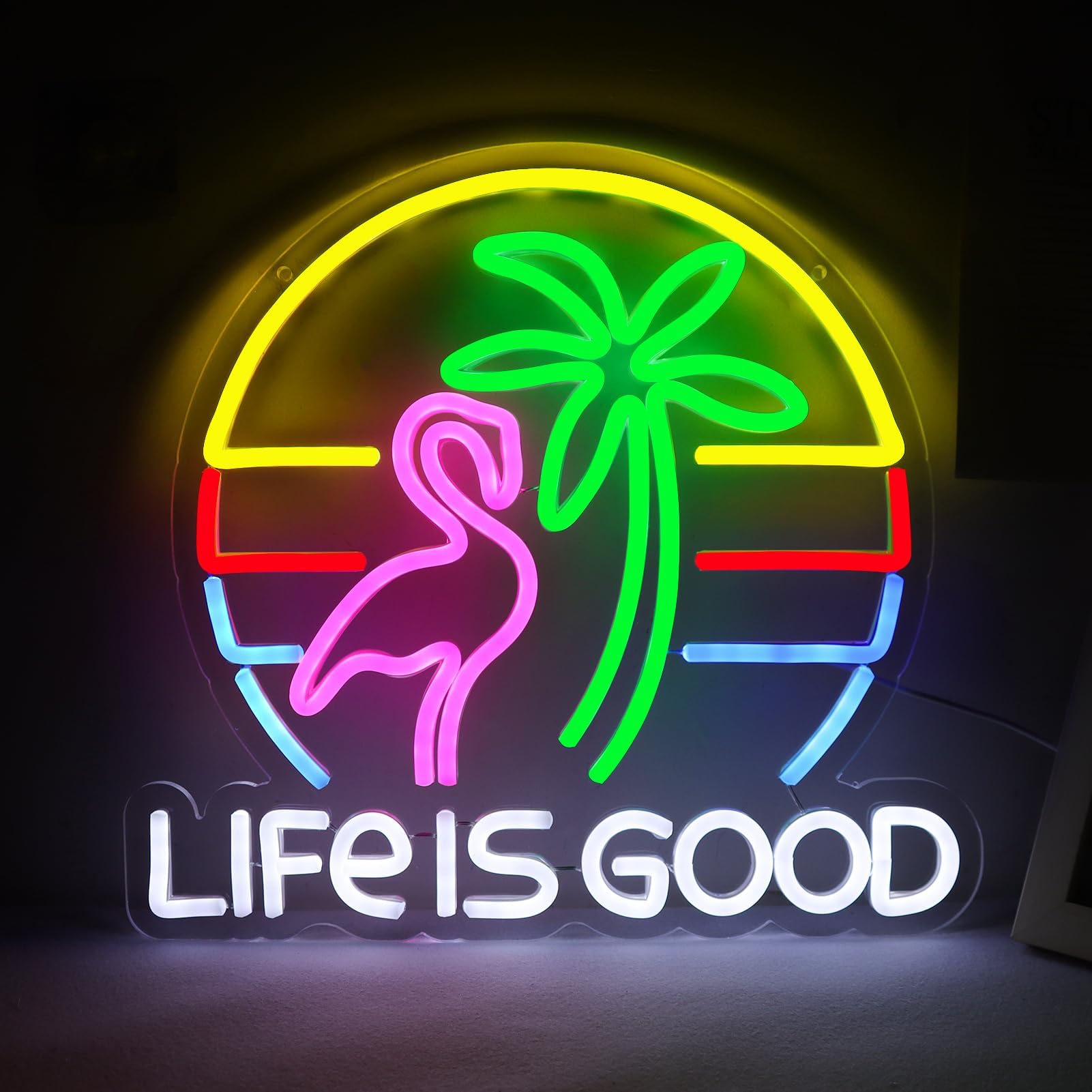 LIFE IS GOOD Cocktail Neon Signs for Wall Decor Neon Lights Neon Lights for Bedroom Led Signs