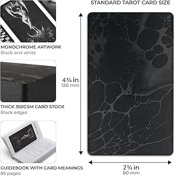 Da Brigh Black Tarot Cards Deck for Shadow Work