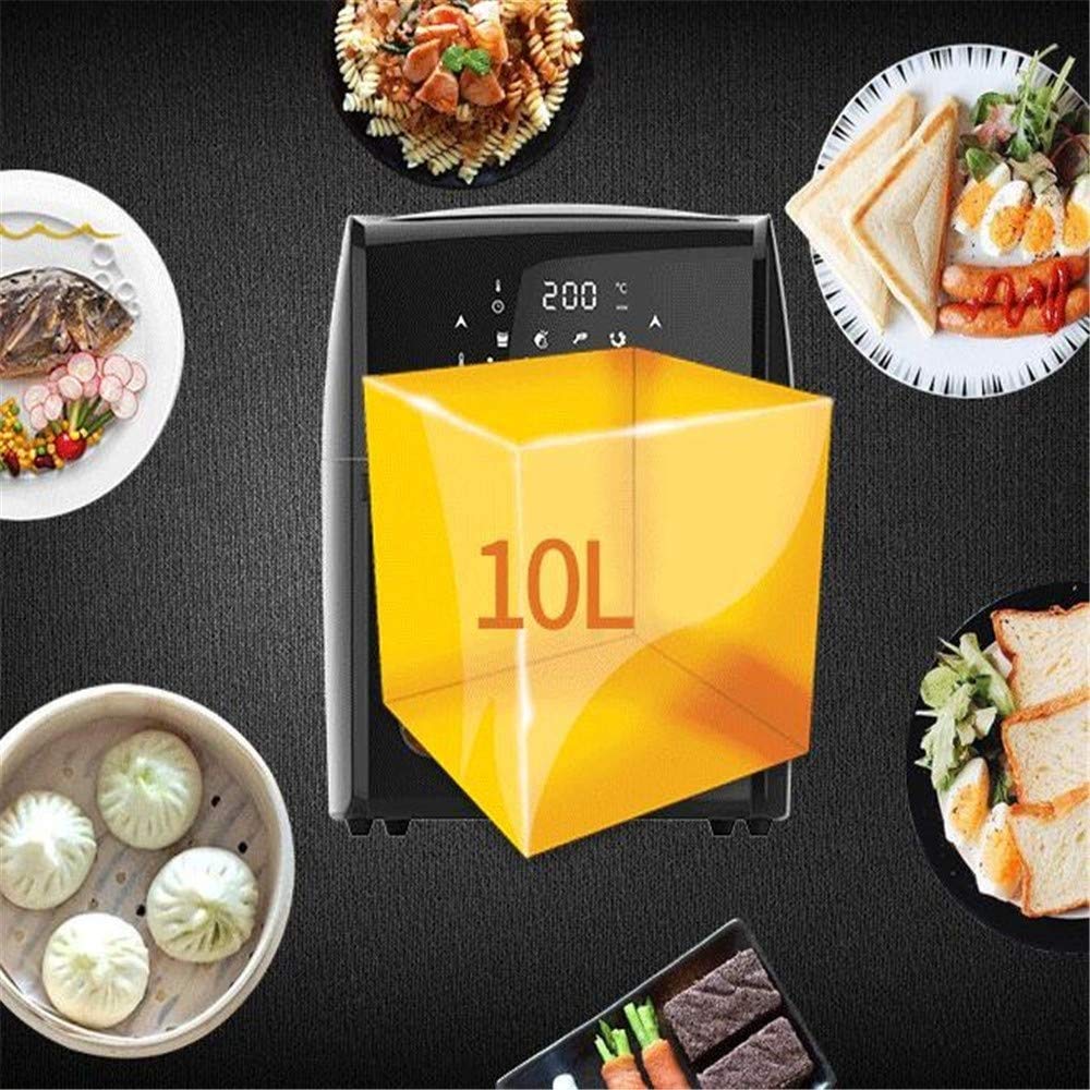 Air FRYER ELECTRICULTURE CHAUD CHAUD CUCOISOIR CUCOISOIR DE L'ÉCRAN TOUCH TOUCH TOUCHE, Four de comptoir de 10 en 1 avec déshydrateur et rôtissoire, préchauffage et rappel de secoueur, panier ant