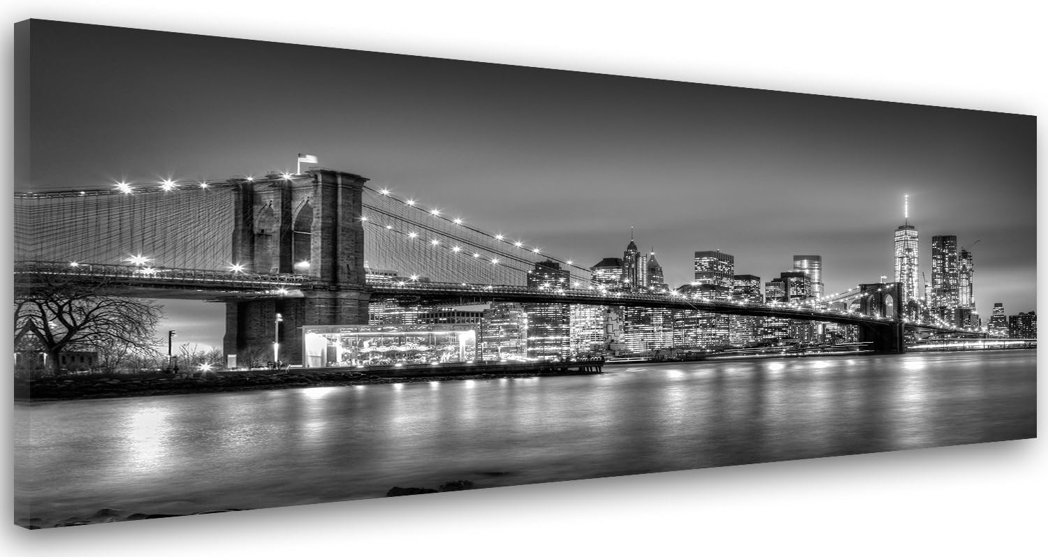 Tableau mural panoramique de New York City Manhattan sur toile et