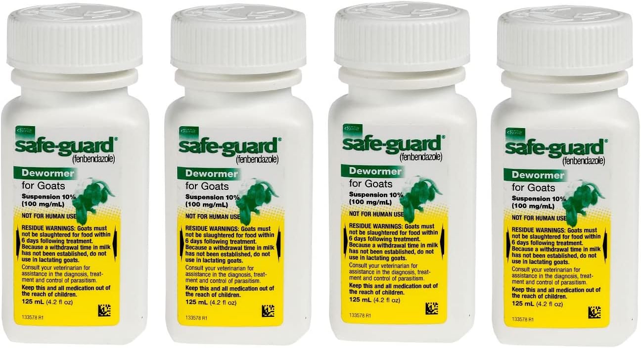 Safeguard Goat Wormer 125 mL 4 Pack