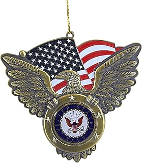 U.S. Navy Seal American Flag Ornament