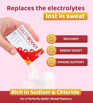 Ultra Lyte Electrolytes Drink Mix - Sugar-Free Salty Berry Lemonade Powder - 12 Sachets with High Sodium, Trace Minerals, and Coconut Water - Hydration for Workouts, Replenishment, and Wellness