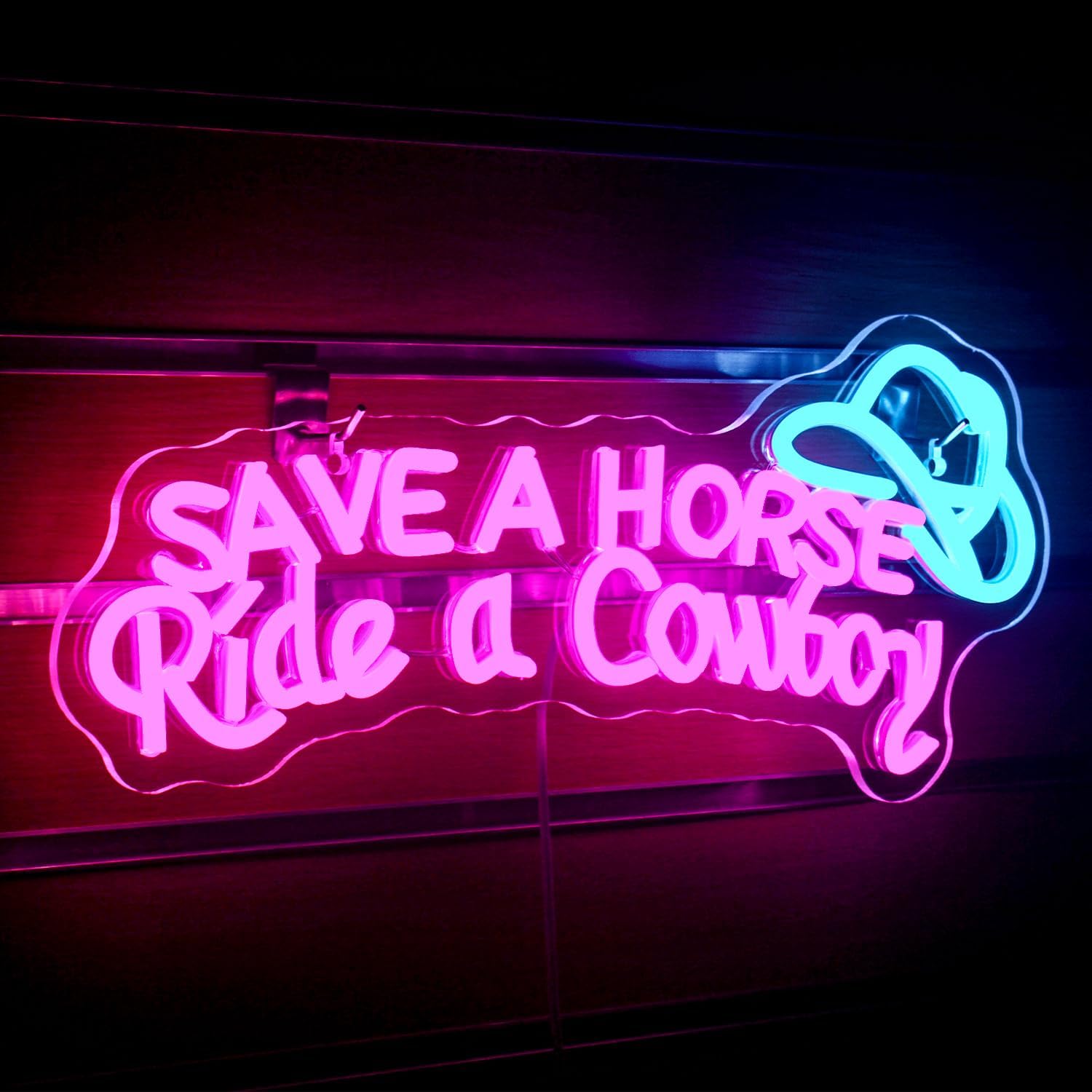 Save a Horse Ride a Cowboy Neon Sign