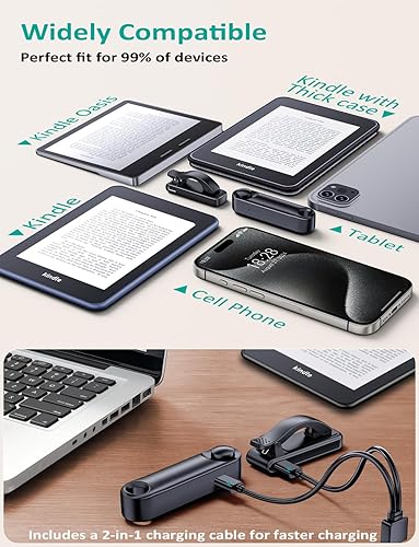 Miniatura 3 de Girador de páginas con control remoto para Kindle grosor autoadaptativo RF Page Turner Clicker para Kindle Paperwhite, Oasis, Kobo, eReaders,