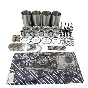 1Set 1KD Overhaul Rebuild Kit Compatible for Toyota 1KD 1KD-FTV Engine with Piston Liner Gasket Bearing