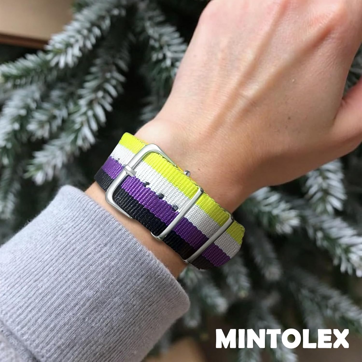 LGBT Pride Bracelet for Bisexual Lesbian Gay LGBTQ Pride Bracelets Handmade Nylon Adjustable Wristband Watch Band Rainbow Bracelets for Women Men Parade Bulk Multiple Pack - Image 2