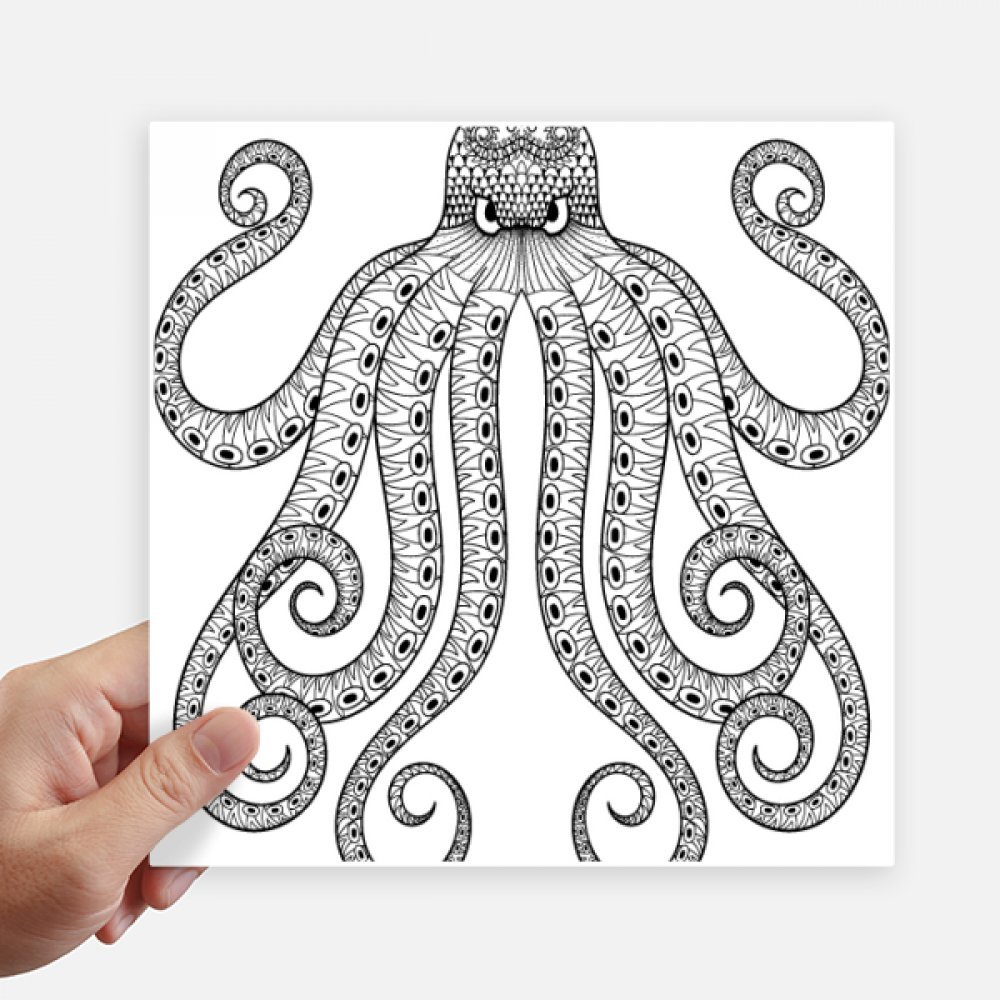 Peinture Octopus Huit stickers 20cm pour masquer rayures valise et mur abîmé