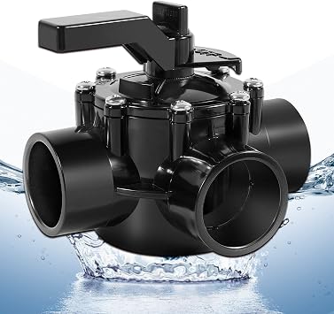 4715 3-Port 1.5 to 2-Inch Diverter Valve Replace Part for Jandy 1.5 Inch 3 Way Positive Seal Diverter Valve Compatible with Ground Pool, Tub & Spa System