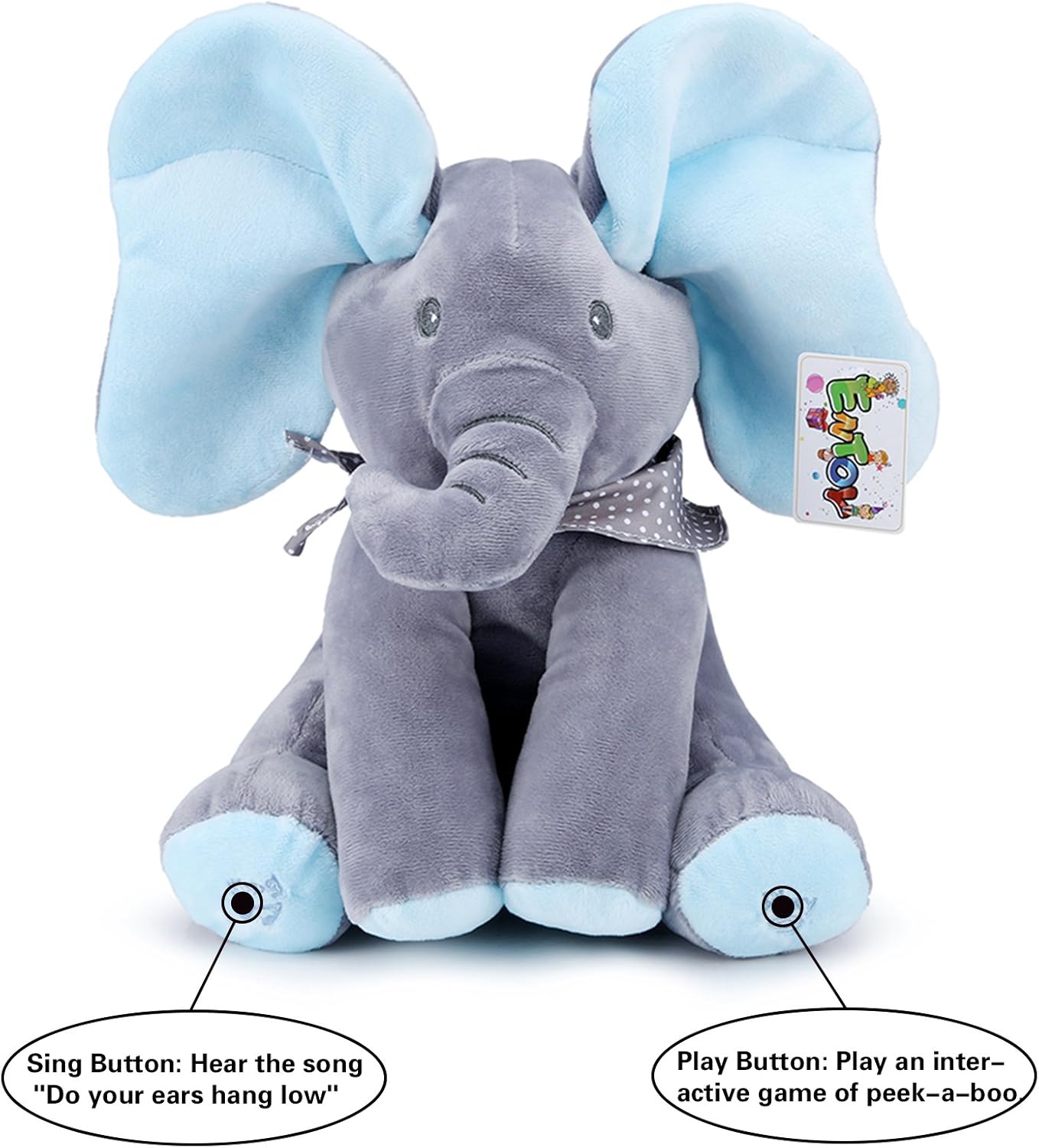 Amazon | enTOY peek-a-boo Elephantおもちゃ