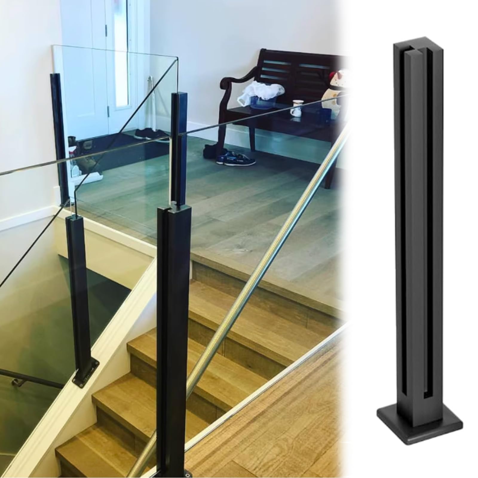 Colliers de serrage verre pour barriere piscine et balcon de jardin