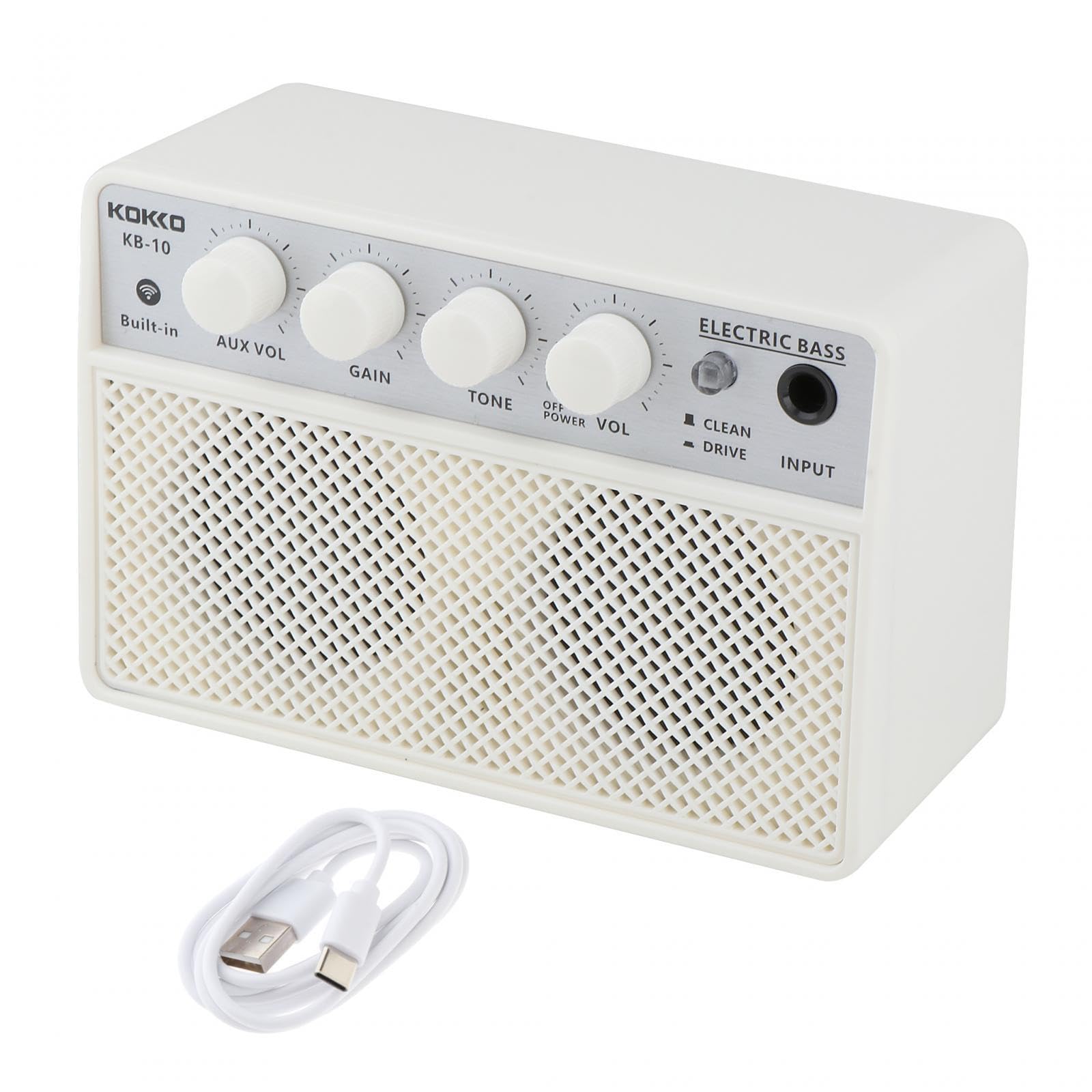 Stylowy przenośny mini głośnik z gitarą elektryczną zapewnia dźwięk | wzmacniacza basowego o mocy 10 W w dowolnym miejscu i czasie. Przenośny