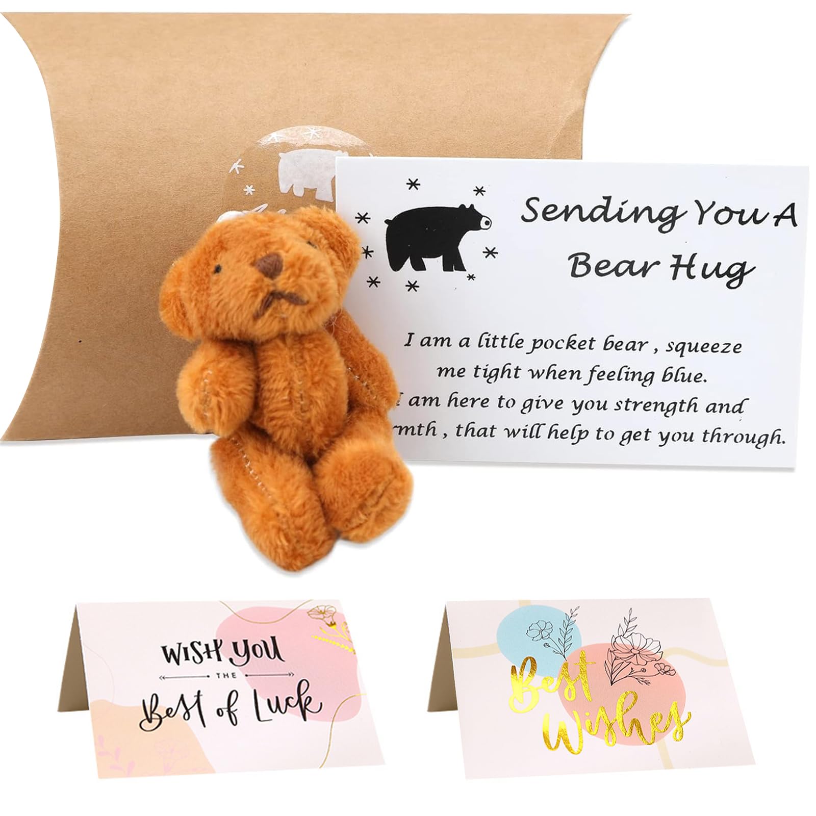 Leogony Little Pocket Bear Hug for Friends, Tiny Teddy Pocket Hugs in a ...
