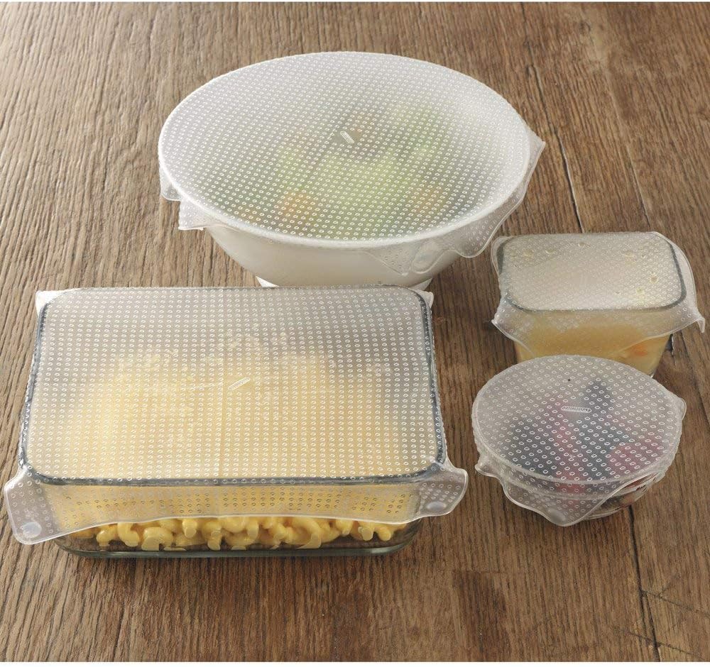 Norpro Silicone Stretch Bowl Covers, Clear, Set of 2 - Image 3