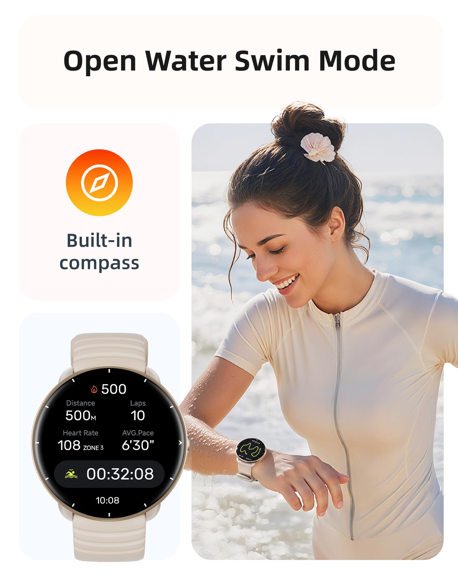 Parsonver Smartwatch Damen mit Telefonfunktion, Fitnessuhr mit 100 Sportmodi, BMI-Index, Herzfrequenz, Schlafmonitor, SpO2, Stressmessung, Smart Watch für Android iOS (Roos Goud, 1,83 Parsonver Smartwatch Damen mit Telefonfunktion, Fitnessuhr mit 100 Sportmodi, BMI-Index, Herzfrequenz, Schlafmonitor, SpO2, Stressmessung, Smart Watch für Android iOS (Roos Goud, 1,83