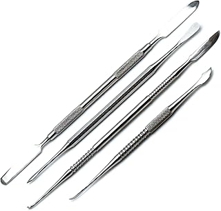 Dental Spatula Cement, Beal, Lecron, Zahle Double Ended Wax Mixing Carvers Lab 4 Pieces Instruments Set