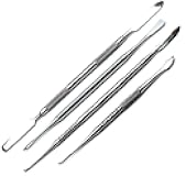 Dental Spatula Cement, Beal, Lecron, Zahle Double Ended Wax Mixing Carvers Lab 4 Pieces Instruments Set