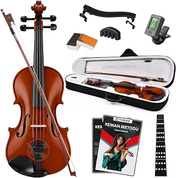 Fourtune Dante VL-200SBR Parlak 4/4 Akustik Keman Seti Tam Boy
