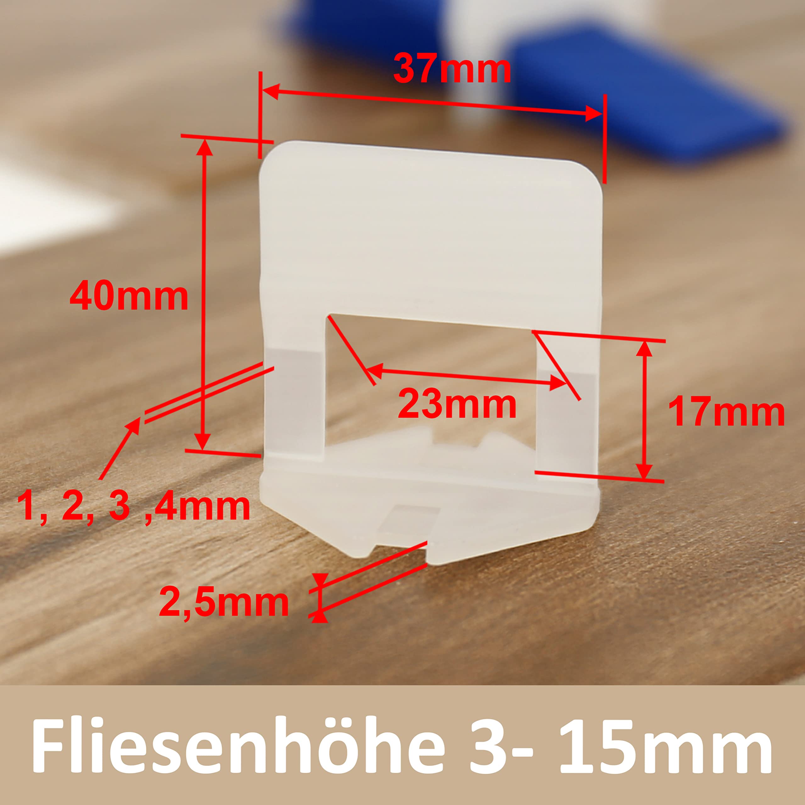 Lantelme 500 Pièces 1mm Pour largeur de jointure de de Nivellement pour Carrelage | Croisillon Carrelage Autonivelant | Kit de Niveleur Carrelage pour le Bricolage et les Professionnels