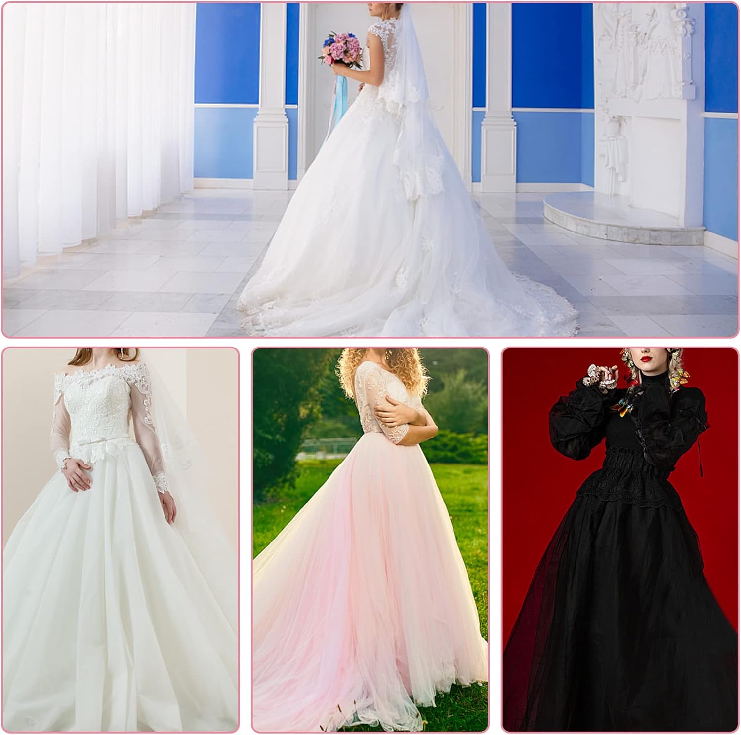 Women Petticoat Crinoline Underskirt Petticoat Skirt Full Floor Length Petticoat Slips for Wedding Dress - Image 7