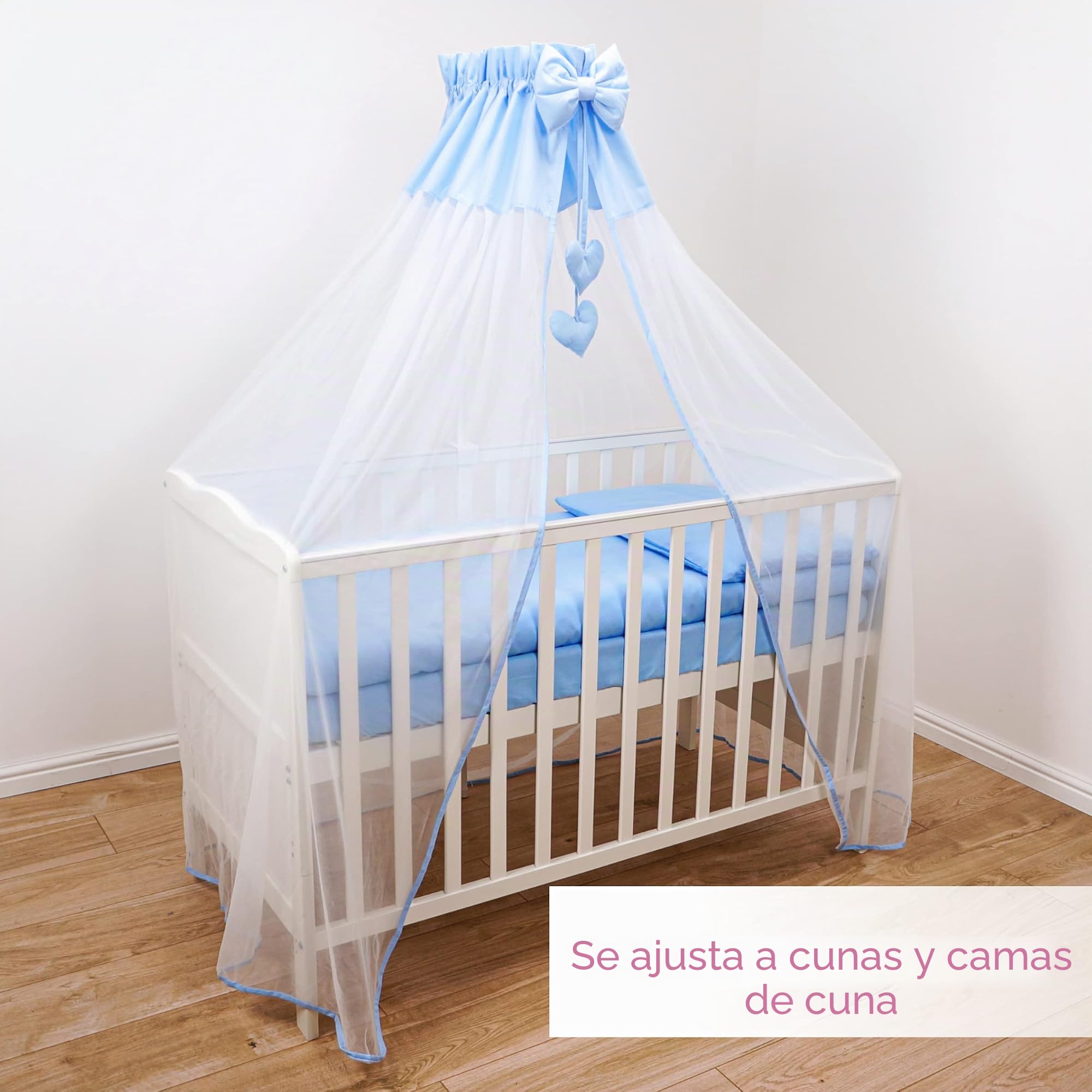 Baby Comfort Dosel de Gasa para guardería o Cuna 370 x 180 cm (Color Azul)