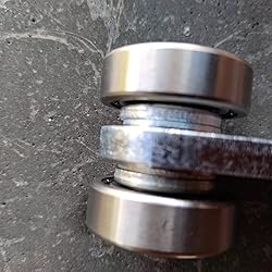 ANDUSTRIAL Bearing Trolley Assembly Roller Silver Finish