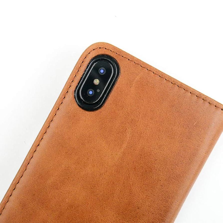 本革　iPhoneケース　スマホケース　キャメル　手帳型　2枚ポケット 2枚ポケット付き 栃木レザーiPhoneケース キャメル スマホケース