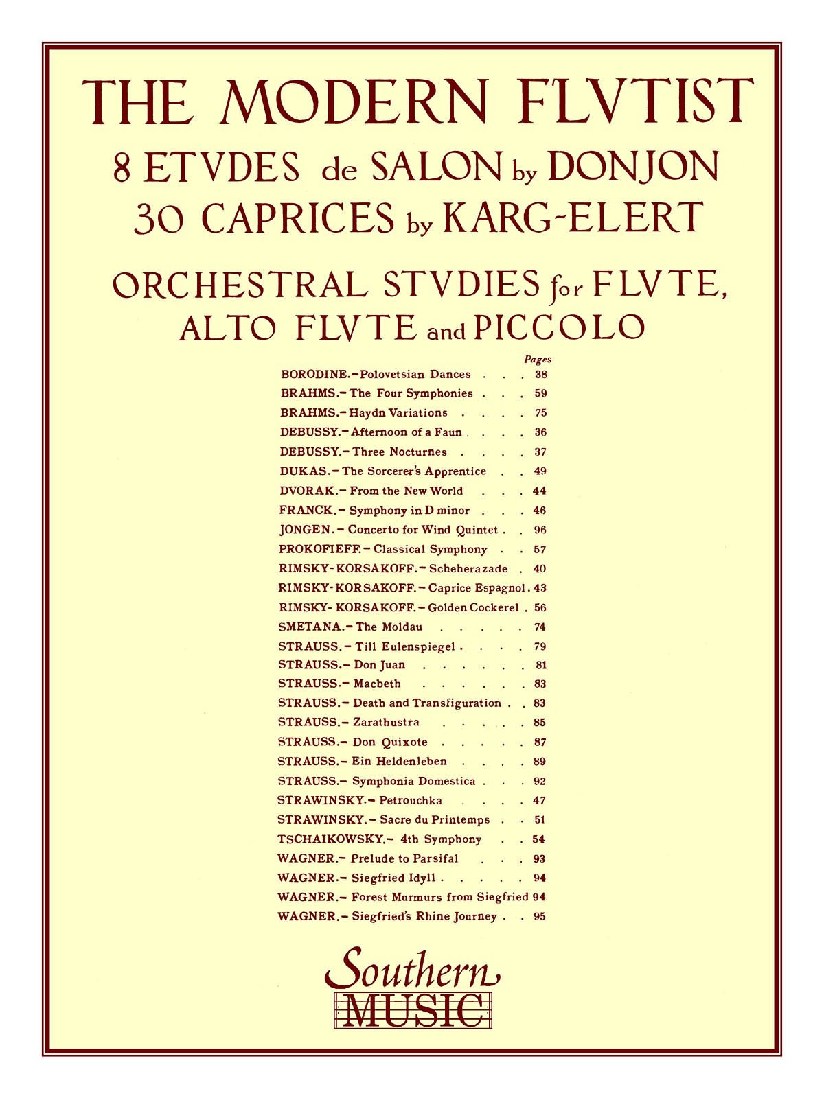 Southern Music Company The Modern Flutist: Flute