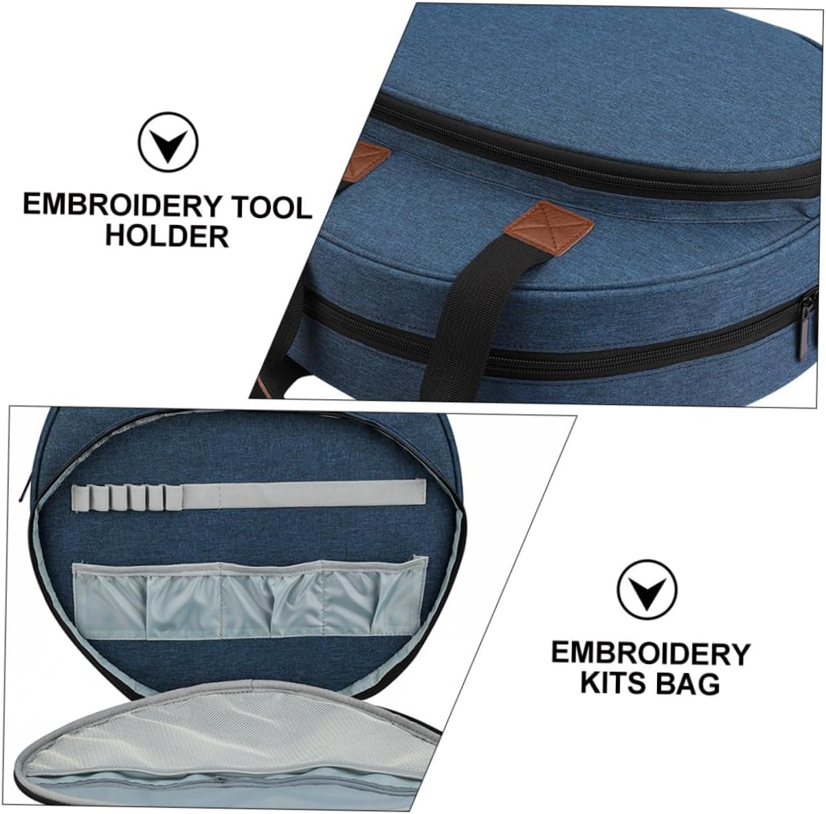 CORHAD Embroidery Supply Bag Thread Remover Tool Scissors Oxford Cloth Portable