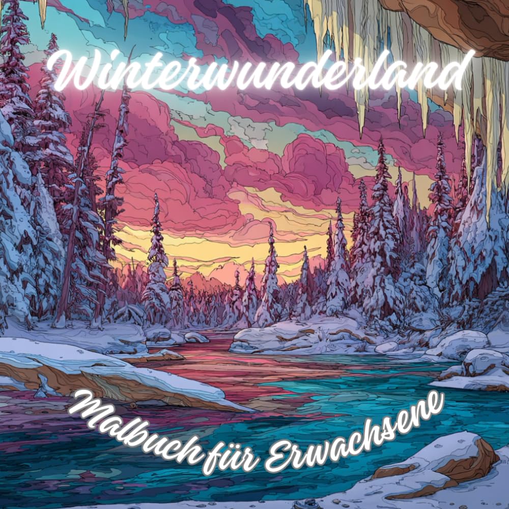 245 Winterwunderland-Malbuch für Erwachsene. 60 wunderschöne Wintermotive zum Entspannen für Erwachsene und Jugendliche.: enießen Sie die Schönheit ... abseits des Alltags. Das perfekte Geschenk.