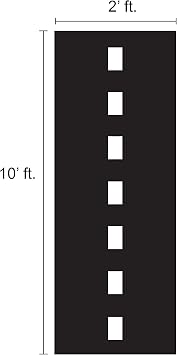 Super Z Outlet 10ft Long Racetrack Floor Running Racer Party Decoration Mat Drag Race Car Road Go Kart Theme Birthday Games (2ft Wide)
