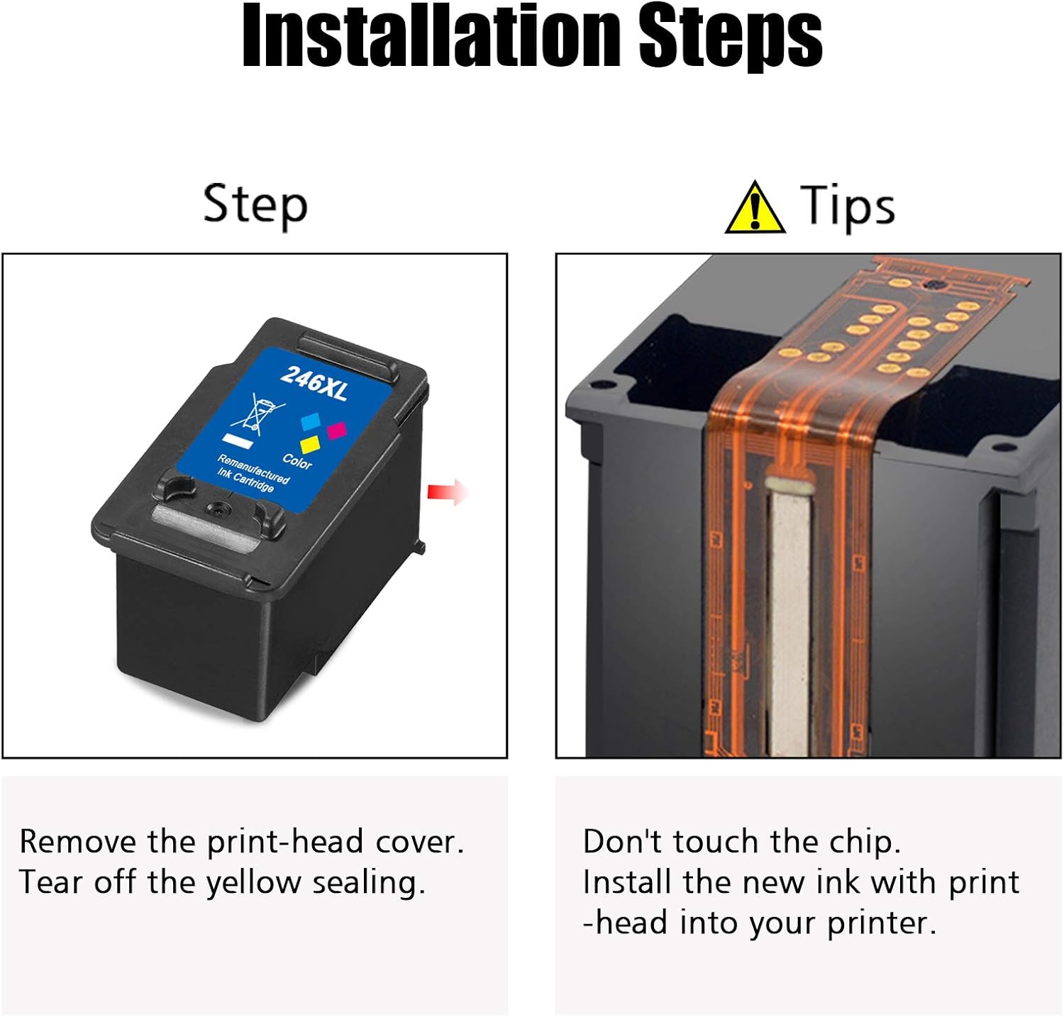 Tесh Dеаlѕ 🔥 NoahArk 2 Packs PG-245XL CL-246XLRemanufactured Ink Cartridge Replacement for Canon PG-243 CL-244 XL to use with Pixma MX492 MX490 MG2420 MG2520 MG2522 MG2920 MG2922 MG3022 (1 Black + 1 Tri-Color)