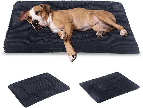 Miniatura 20 de BVAGSS XH079 - Almohadilla reversible para jaula de perro, de espuma viscoelástica, suave, cálida, lavable a máquina, colchón para perreras para
