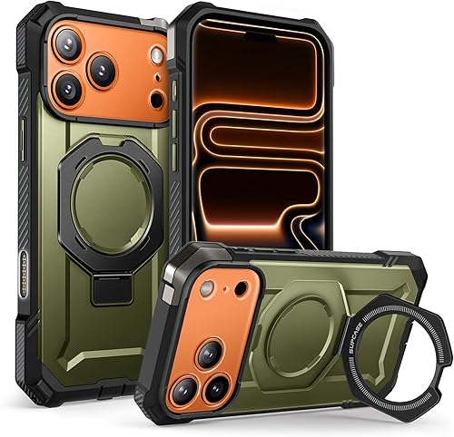 Miniatura 13 de SUPCASE Funda para iPhone 17 Pro Max con Soporte (Unicorn Beetle Grip), [Cubierta de Control de Cámara] [Compatible con MagSafe] [Protección contra