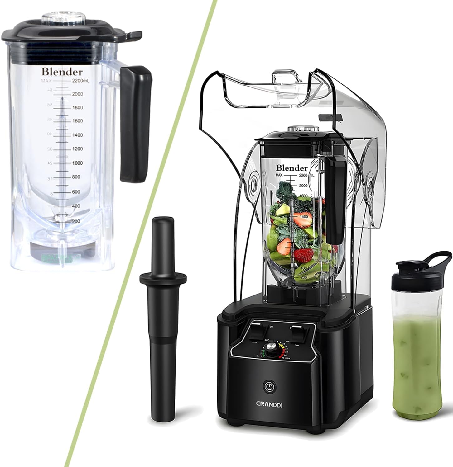 Commercial Quiet Blender K90 with Spare Cup