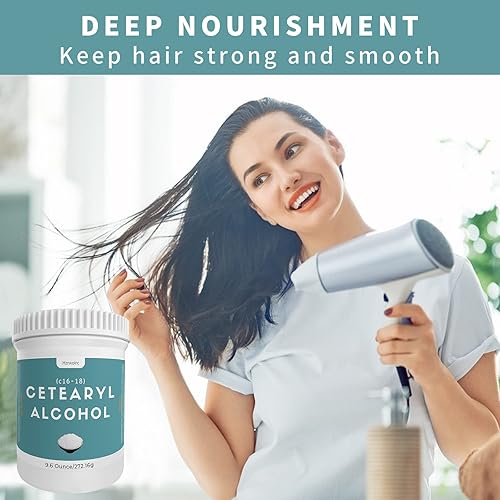 Miniatura 4 de 9.6 onzas de alcohol cetearílico para hacer lociones, gránulos de alcohol cetearílico premium, suave y emoliente, fresco y agradable, adecuado para