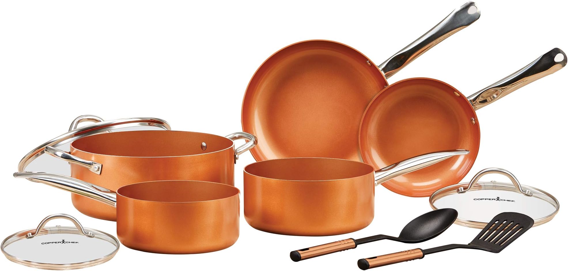 Copper Chef10 Piece Nonstick Pan Set, with CeramiTech