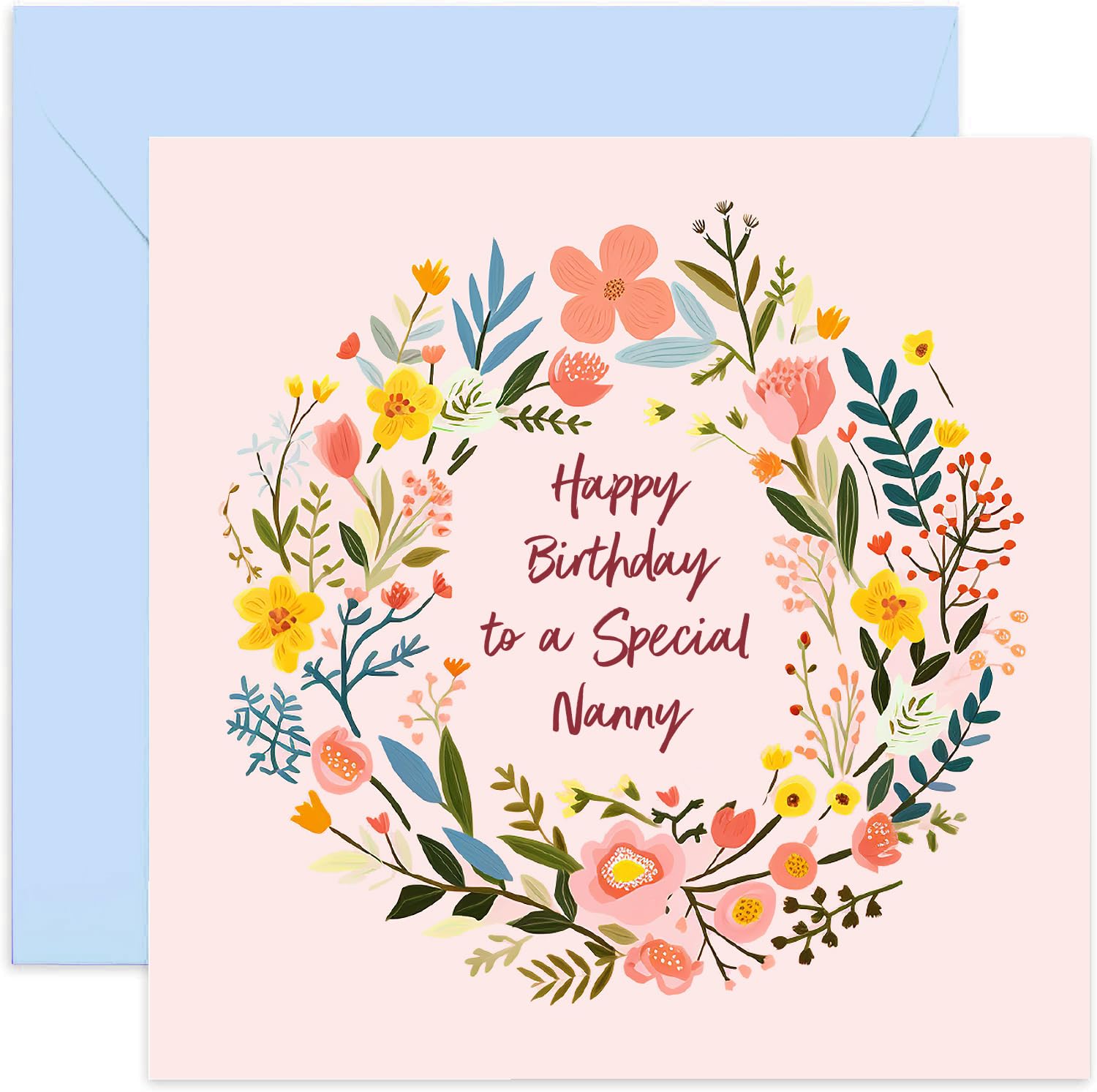 Old English Co. Floral Birthday Card for Nanny - Special Birthday Card ...