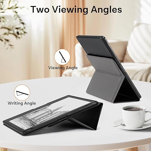 Miniatura 2 de CoBak Funda con soporte para Kindle Scribe  Funda de piel prémium con soporte para bolígrafo, función de apagado y encendido automático y función de