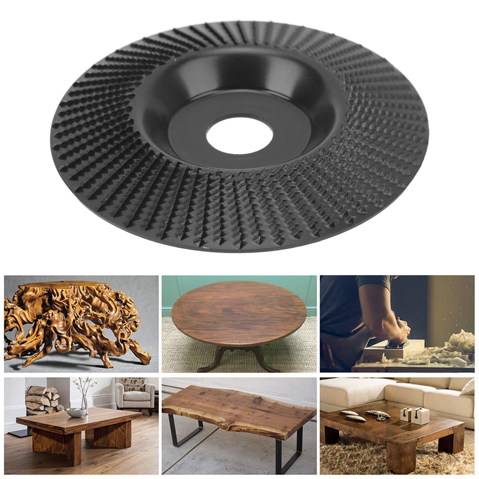 Roue de Polissage, Disque de Meuleuse Disque de Sculpture Sur Bois Disque de Façonnage de Meulage En Bois Disque de Roue de Meuleuse Pour Meuleuses D'Angle/Black