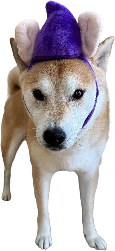 Gorro de Gnomo Púrpura con Orejas para Perros, Talla L miniatura 2