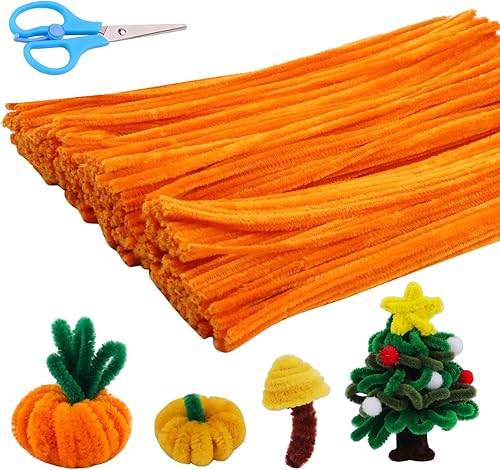 LUNARM 280 limpiapipas, limpiapipas para manualidades con tijeras, tallos de felpilla para proyectos de arte y manualidades, tallos de felpilla para