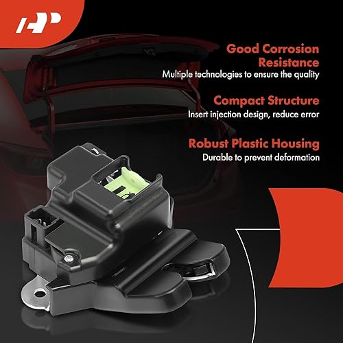 Miniatura 3 de A-Premium Actuador de pestillo de bloqueo de puerta trasera compatible con 2012 2013 2014 2015 2016 2017, sedán, sin entrada sin llave, actuador de