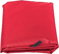 Vista 8 de Oumefar Funda de cojín para silla de columpio de 3 plazas para exteriores, funda de repuesto para patio, jardín (rojo)