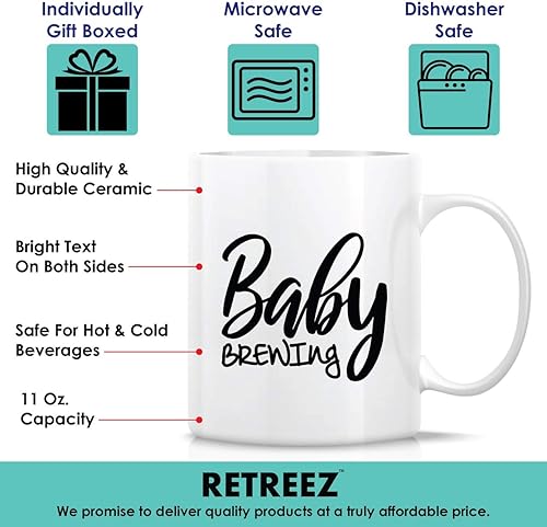 Miniatura 3 de Retreez Taza divertida  Tazas de té de café de cerámica de 11 onzas  Divertido, sarcasmo, sarcástico, motivacional, inspirador, embarazo, baby