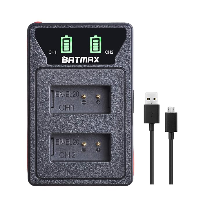 Buy Batmax Rapid ENEL20 LCD Dual Builtin USB Battery Charger for